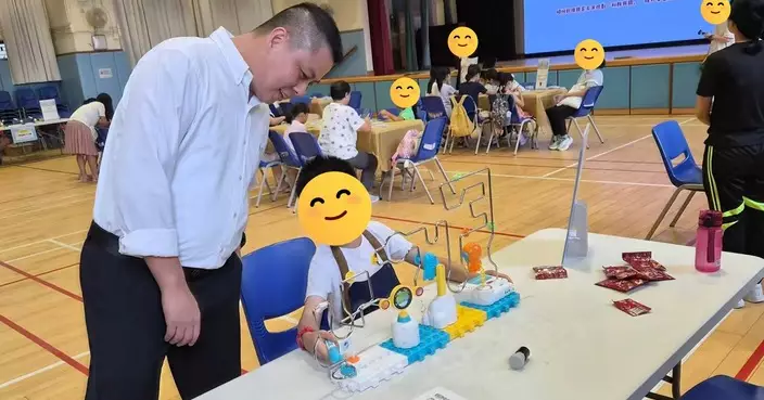科普遊樂日寓學於樂 坊眾社會服務中心西營盤小區關愛隊辦親子科學體驗