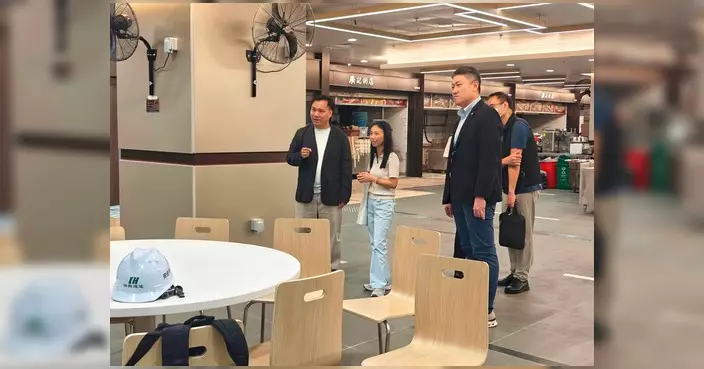 聯和墟熟食中心翻新竣工 姚銘視察進度冀10月內復業