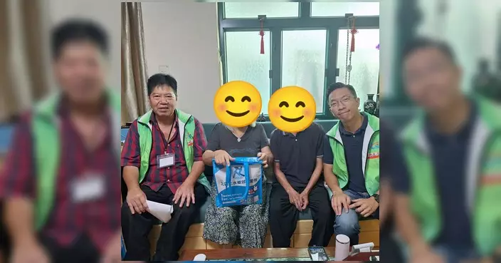 北區上水鄉郊關愛隊風雨無阻探訪坑頭村長者