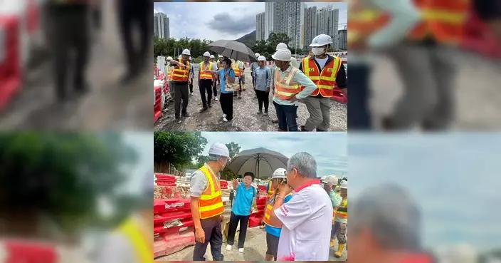 東涌臨時地盤通道9月中改道 鄉事委員會聯同區議員辦事處實地視察