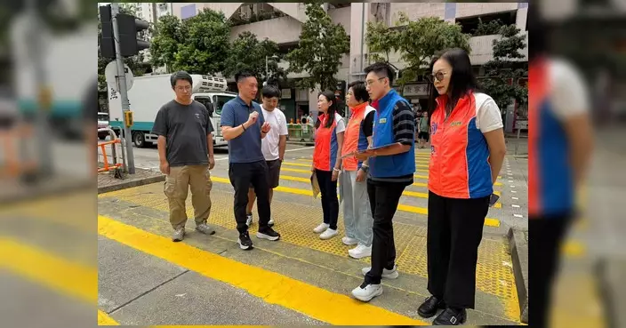 民建聯東區團隊跟進柴灣金源里斑馬線路面問題 促路政署改善工程質素