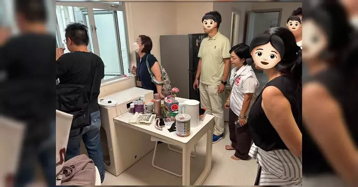 東區關愛隊聯同屋宇署視察健威花園 跟進頂層單位天花漏水