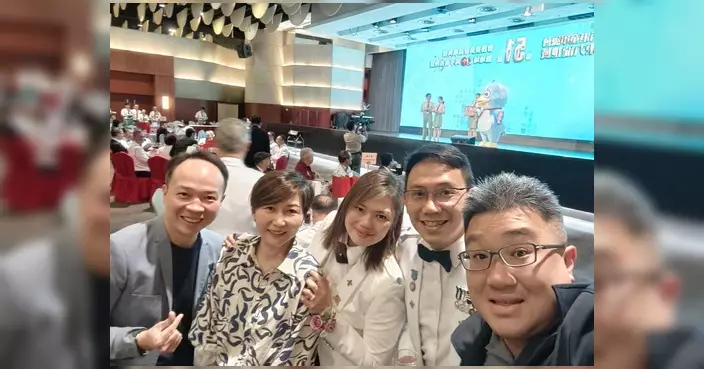 馮沛賢出席童軍東九龍地域就職禮 祝賀李廣宇榮任榮譽會長