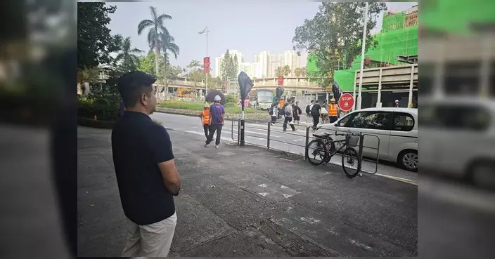 吳耀祖視察沙頭角公路新交通措施 指人車爭路情況改善