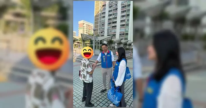 陳壇丹聯同羅婉珮到禾輋邨家訪 居民反映區內環境衛生改善