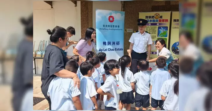 陳榮恩出席鴨脷洲邨清潔大行動 聯同食環署幼稚園推廣防鼠防蚊