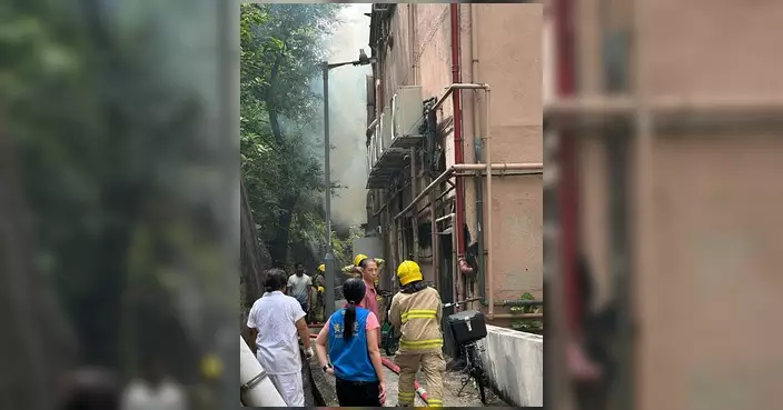 石蔭路裕滿人家酒樓燒味爐起火 一名居民不適送院