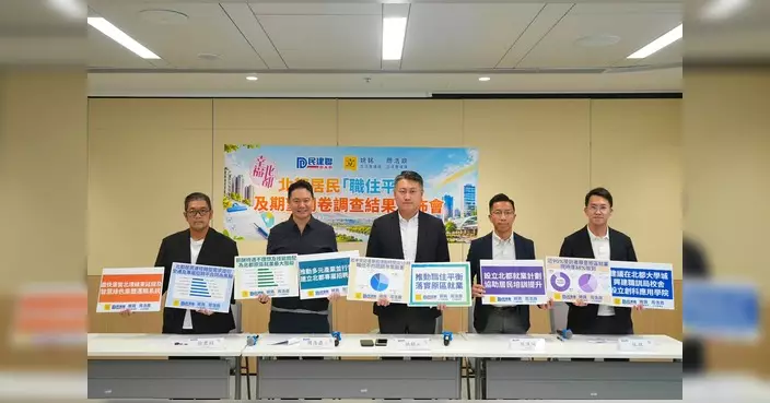 民建聯北都職住平衡調查 近九成受訪居民願原區就業