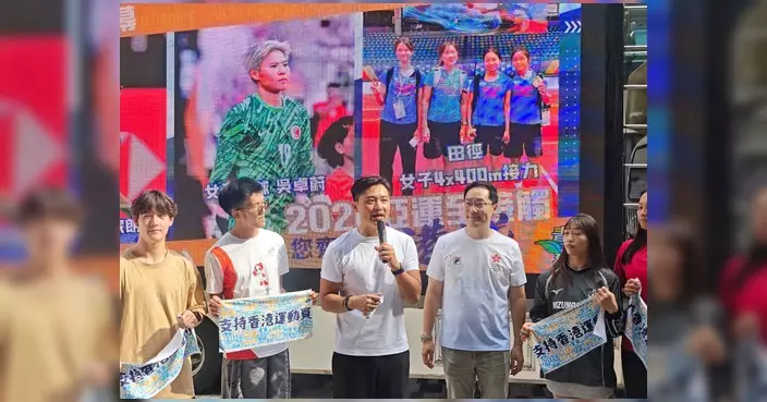 鄭泳舜旺角街站推廣亞運 港隊派約580運動員出戰38項目