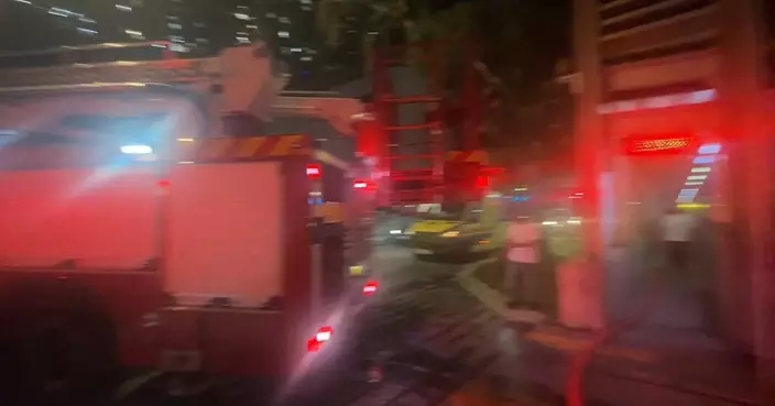沙田威爾斯親王醫院擴建地盤起火冒煙 無人傷亡