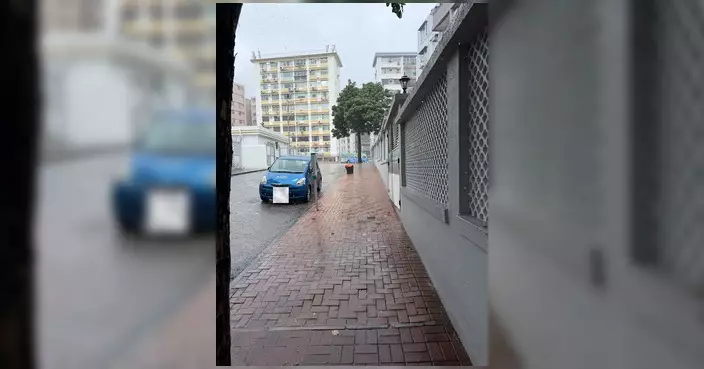 林博與食環署黃總監視察廣播道 跟進快遞包裹隨意擺放問題