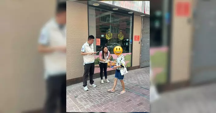 林博聯同梁婉婷樂民新邨設早站 收集街坊民生訴求