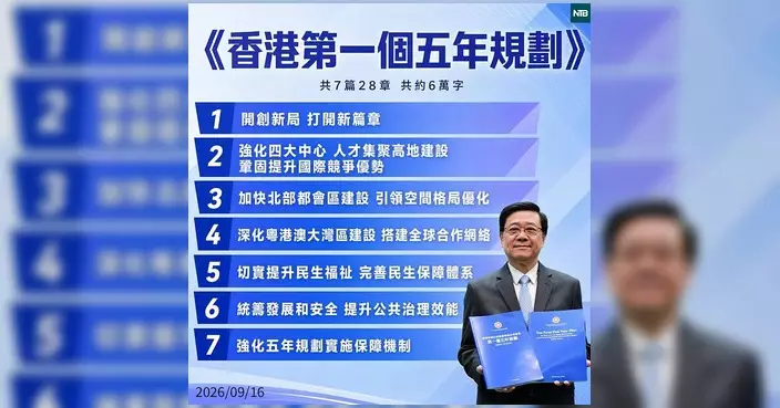 2026年施政報告出爐 同步公布香港首份五年規劃