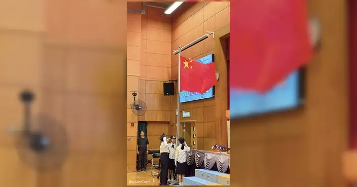 龍門關愛隊辦小學繪畫賽頒獎禮 升旗禮致辭強調團結社區精神