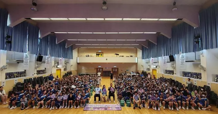 港島總區防罪辦到訪大嶼山小學 辦國安禁毒講座兼3×3籃球交流