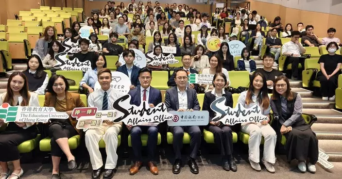 大埔警區中銀香港教大合辦講座 黎晧暉向逾百學生分享防騙資訊