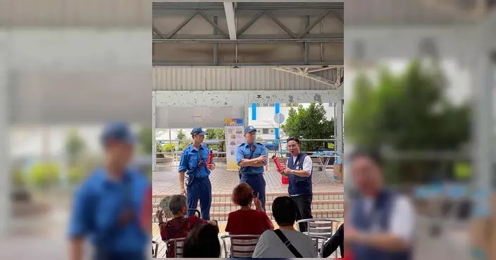 房屋署聯同消防處三聖邨舉行火警演習 測試居民疏散流程