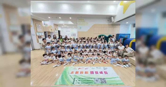 碧匯小區關愛隊走進幼稚園 義工與學童樹枝畫創作傳遞關懷