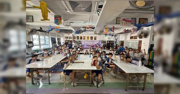 港島總區防止罪案辦公室訪聖公會聖彼得小學 國安講座結合3×3籃球示範