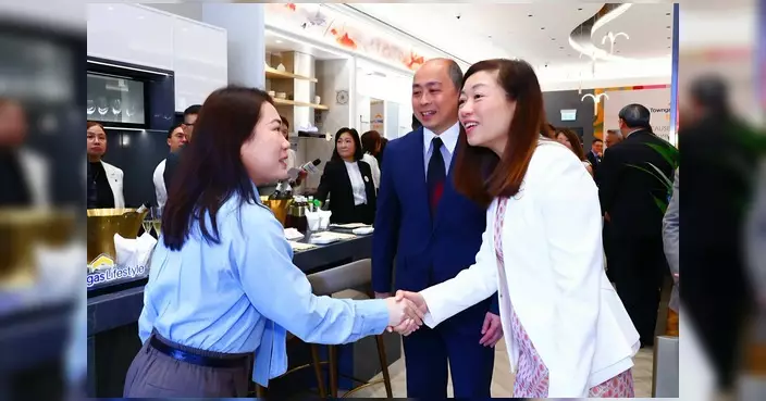 煤氣名氣家銅鑼灣旗艦店開幕 莫繡安出席典禮指煤氣為家庭生活基石