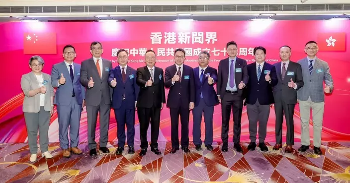 林銘鋒出席新聞界賀國慶活動 冀傳媒向世界說好國家和香港故事