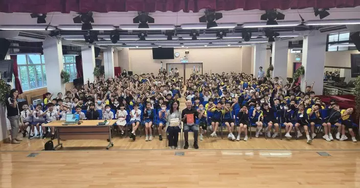 楊英瀚到訪保良局朱正賢小學 分享運動員生涯與轉型心路