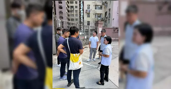 跨部門視察百福花園迴旋處 跟進非法棄置廢料問題