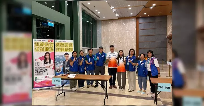 沙田聽濤雅苑近600名居民接種流感疫苗 義工隊協助流程順暢